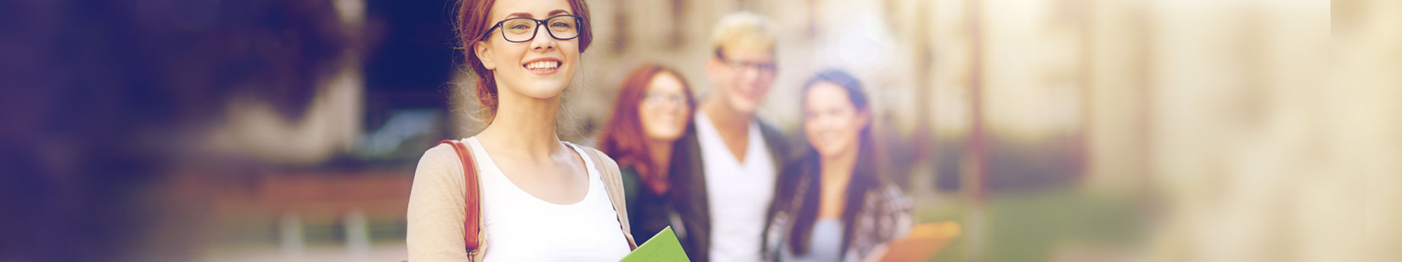 student on a campus