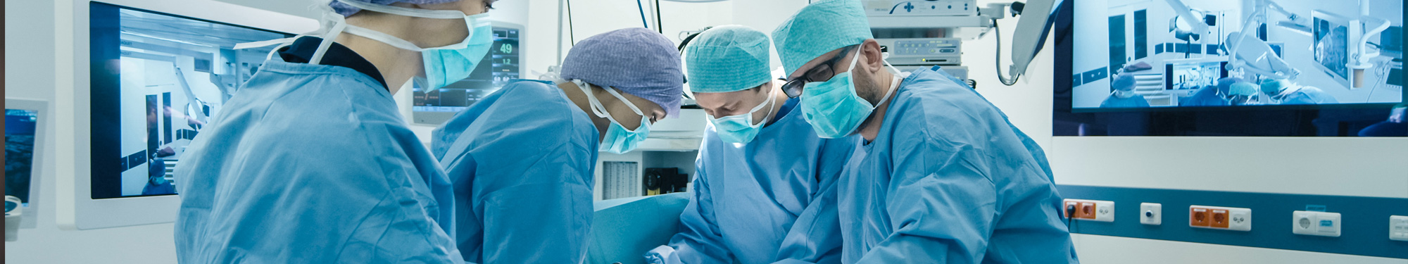 healthcare providers performing surgery