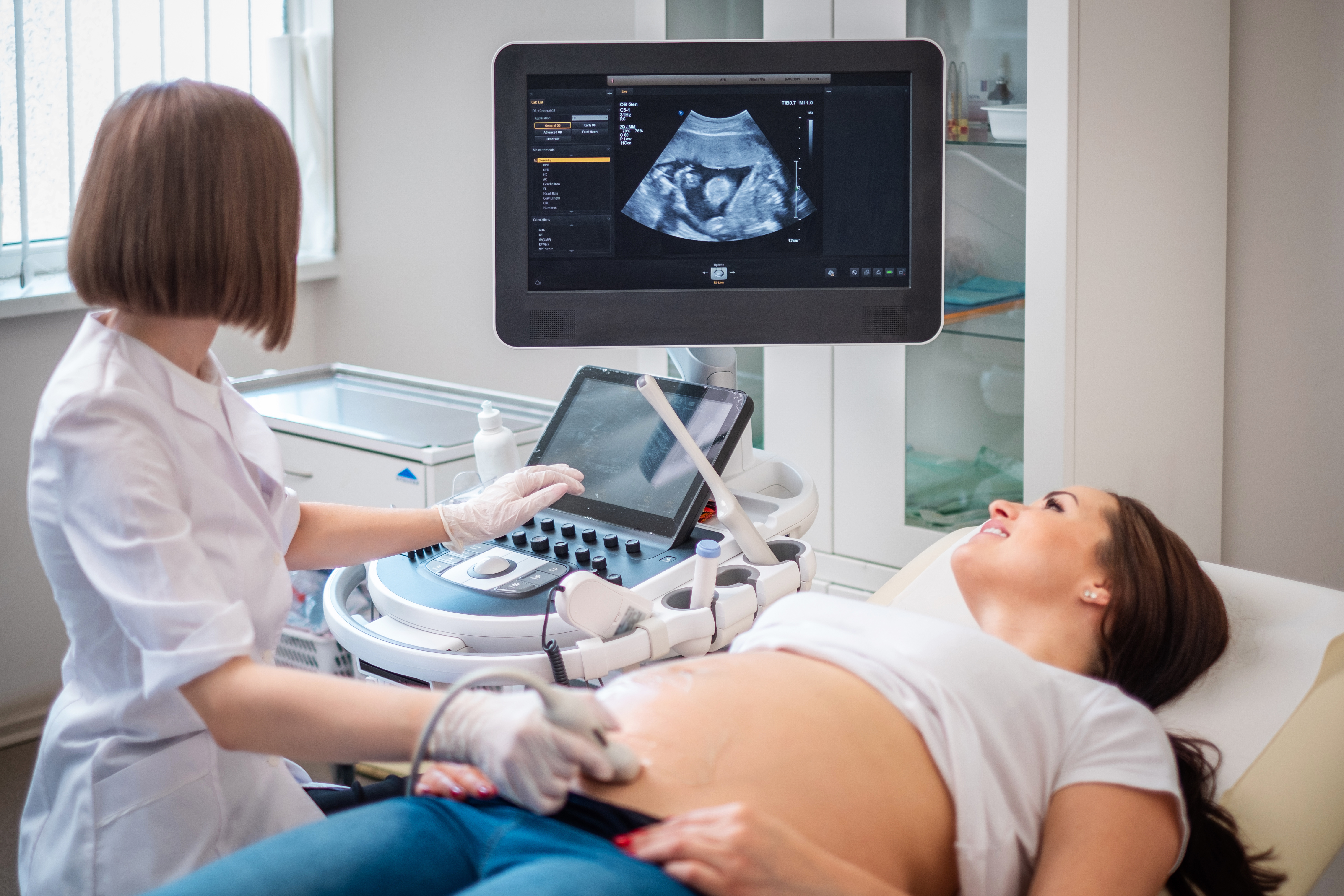 pregnant woman getting an ultrasound